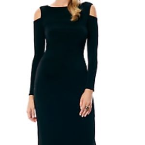 LAUNDRY by SHELLI SEGAL black maxi dress size 0